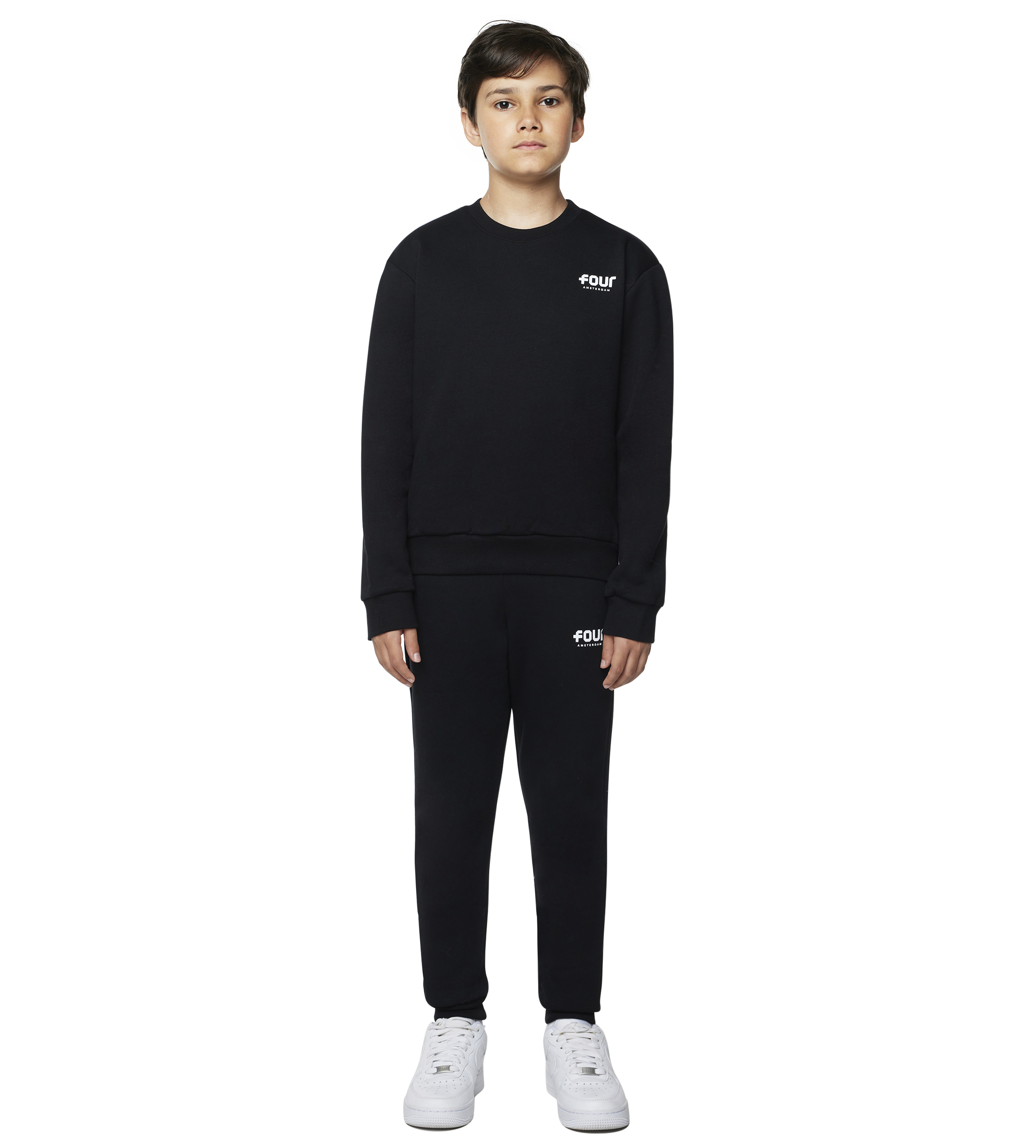 FOUR Logo Crewneck in Black
