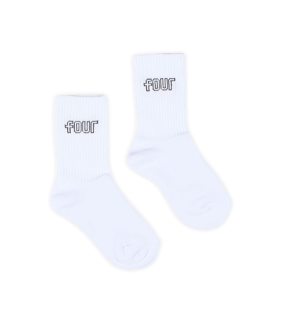 FOUR Outline Socks in Panna/ Black