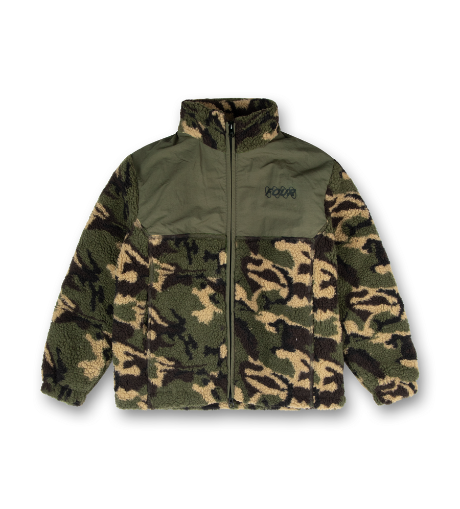 Circles Sherpa Zip Vest Camo