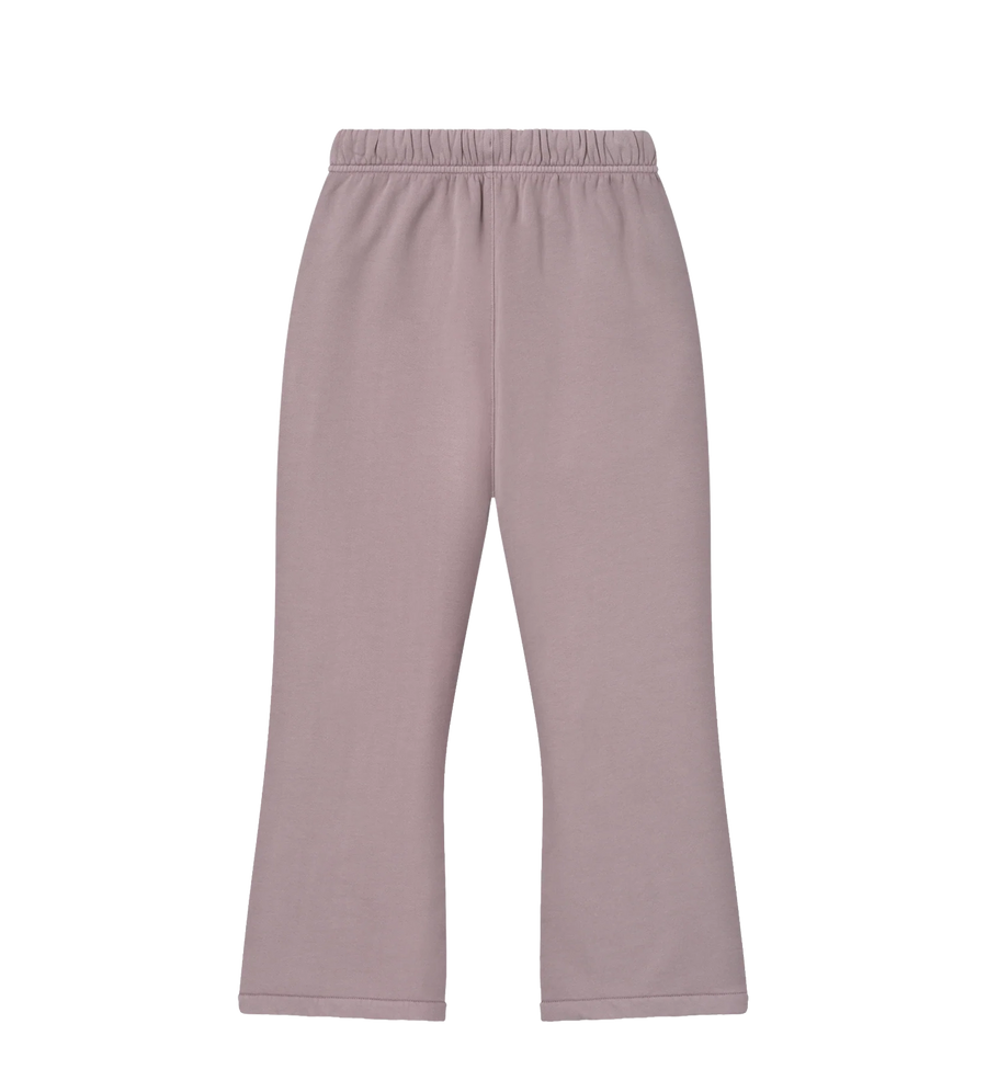 Kids Signature Flare Sweatpant in Faded Mauve