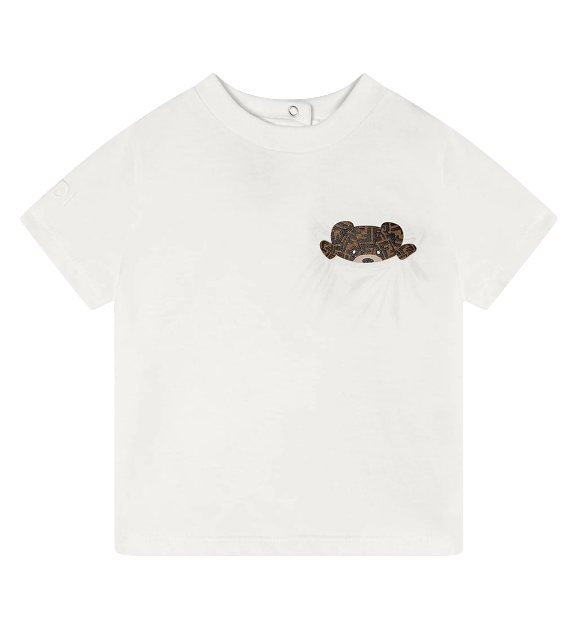 FENDI Baby Bear Pocket T-Shirt in White (Baby)
