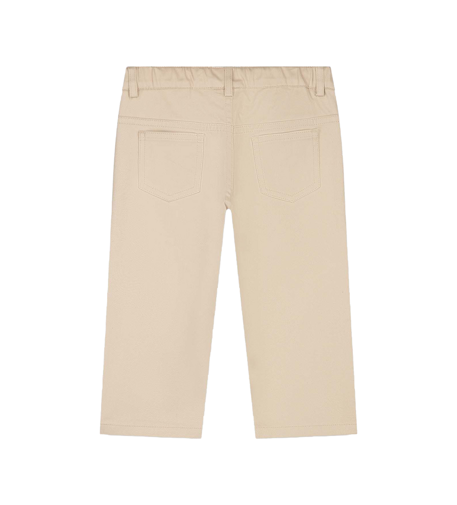 Fendi Kids Katoenen chinobroek in beige