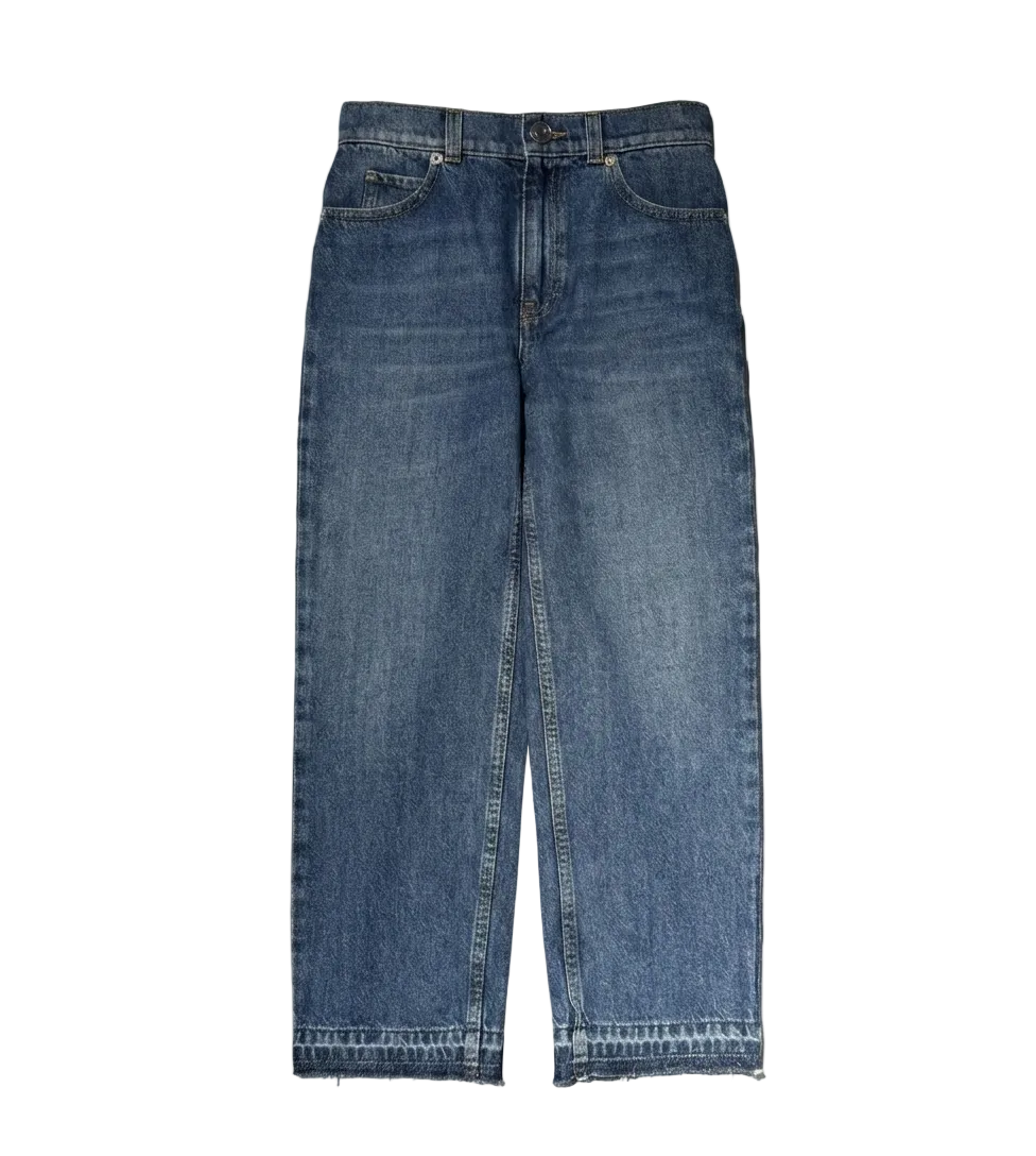 Gucci Children’s Bleached Denim Pants in Blue