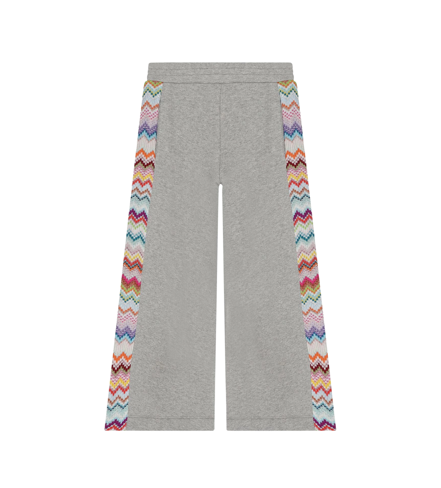 Kids Zigzag Glitterbroek Grijs