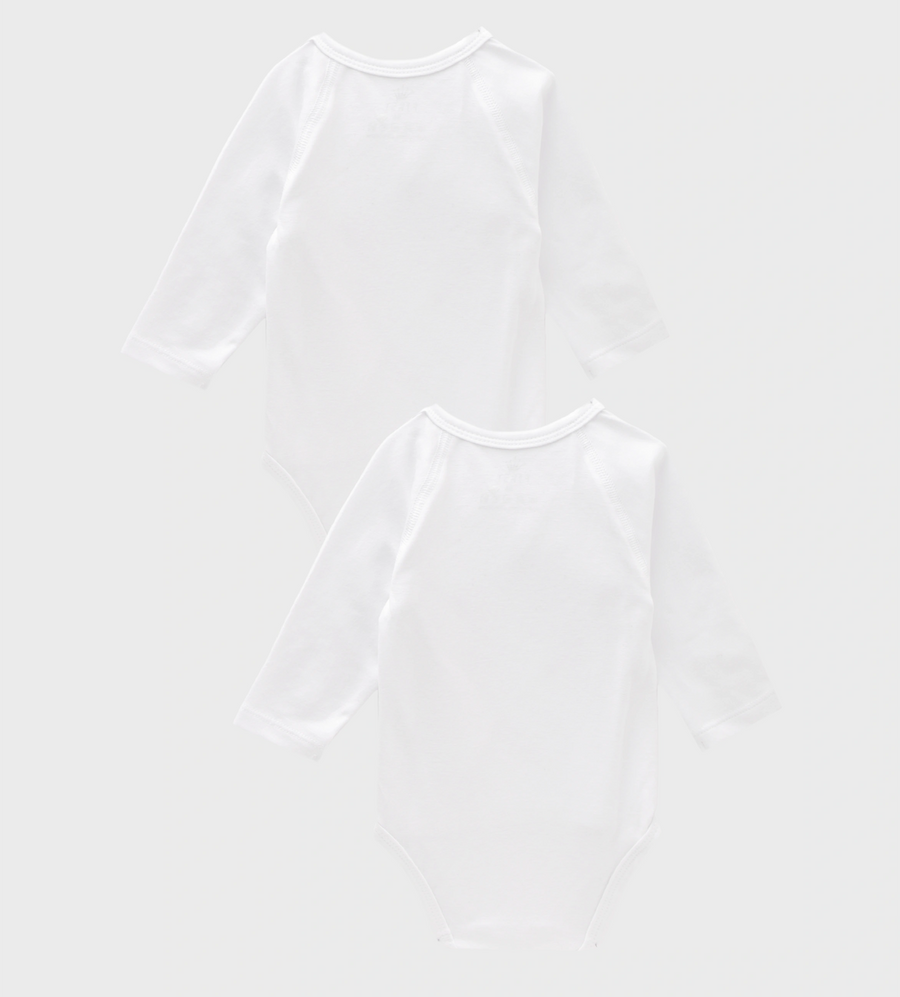 Baby Romper Kroon Set in Wit