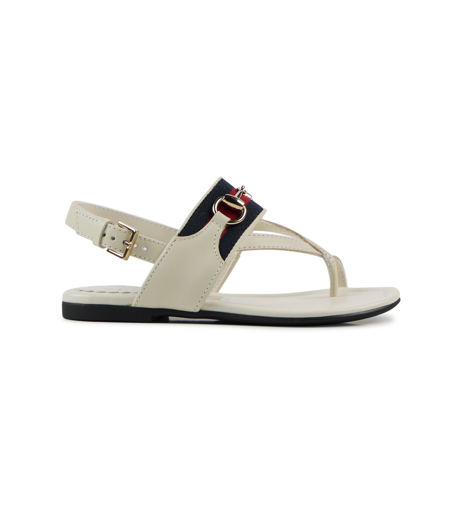 Sandal with Web Dusty White