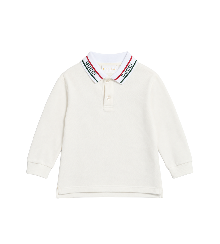 Baby Cotton Polo Shirt White