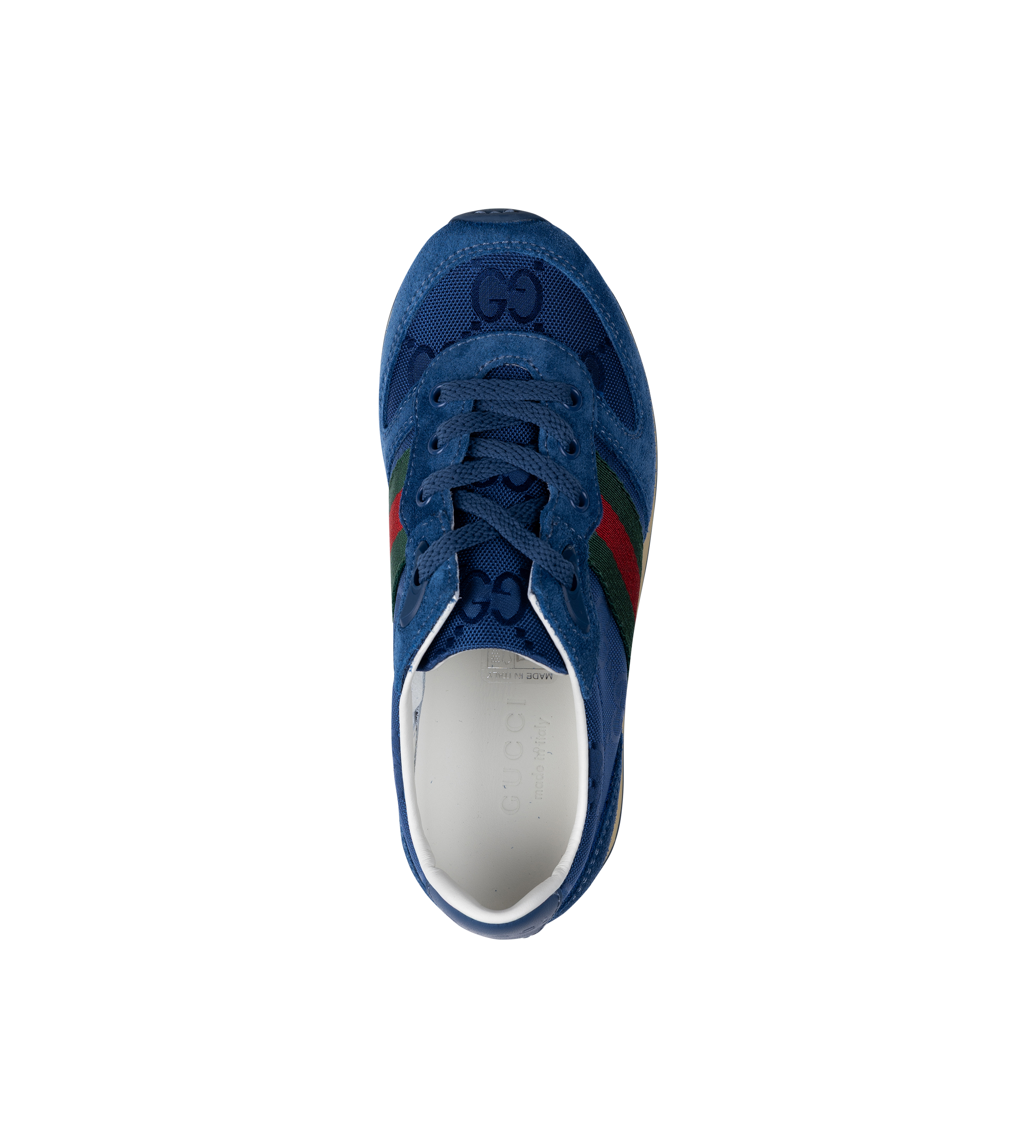 Gucci ReMotion Leather Suede Sneakers in Blue (Kids)