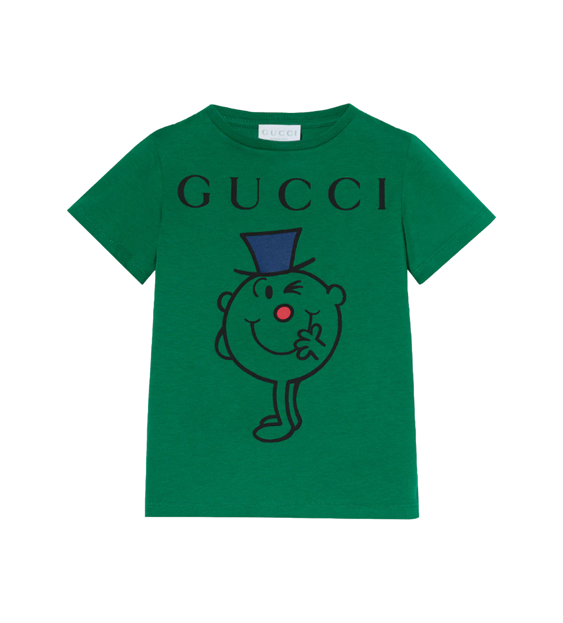 Gucci Children’s Cotton T-Shirt With Print in Dark Green