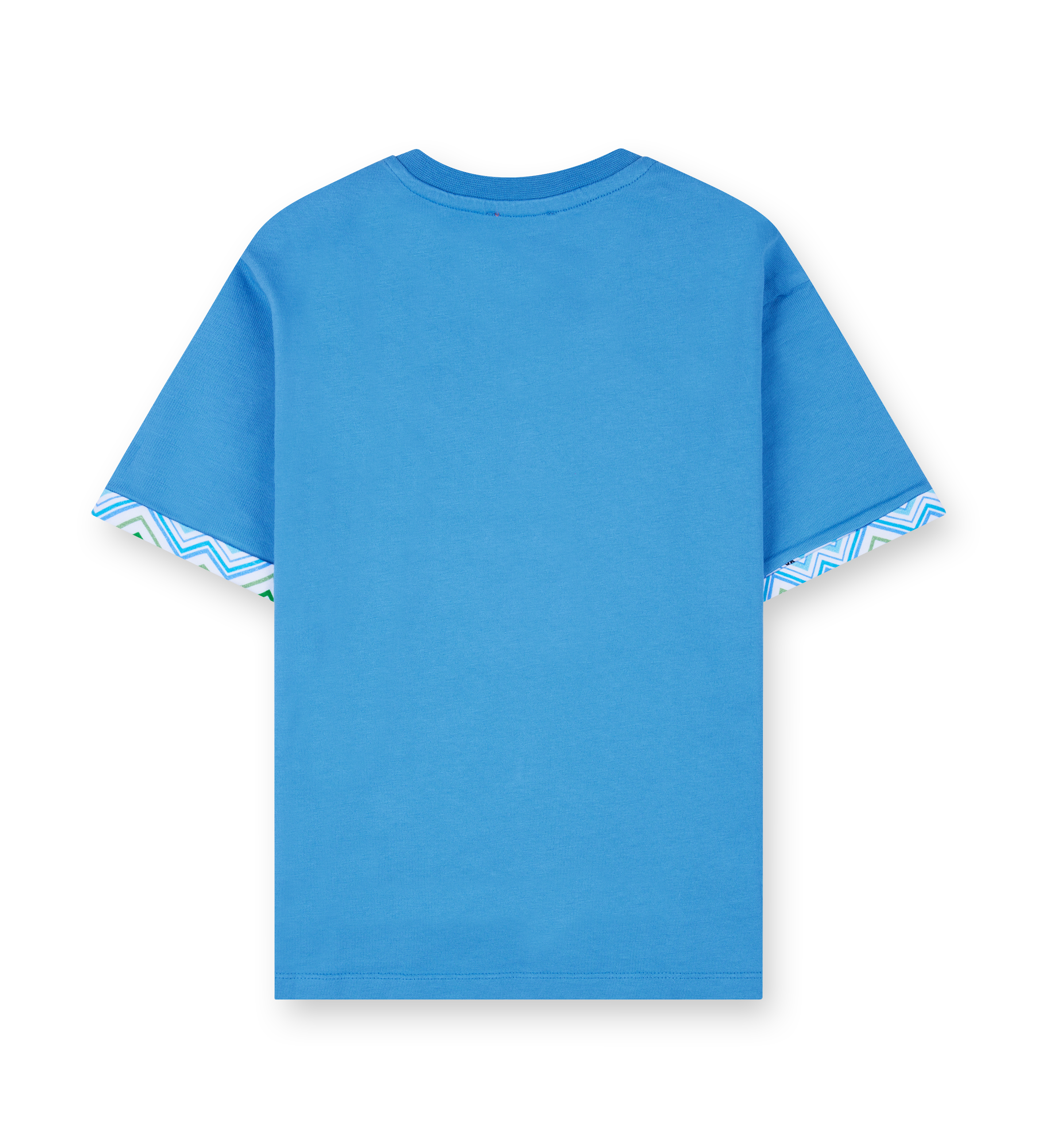 Missoni T-shirt met geborduurd logo in blauw