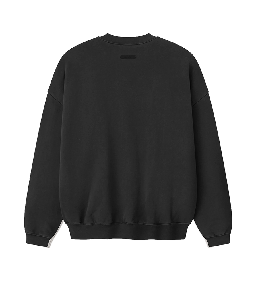 Kids Campus 90s Crewneck Sweatshirt in Faded Black