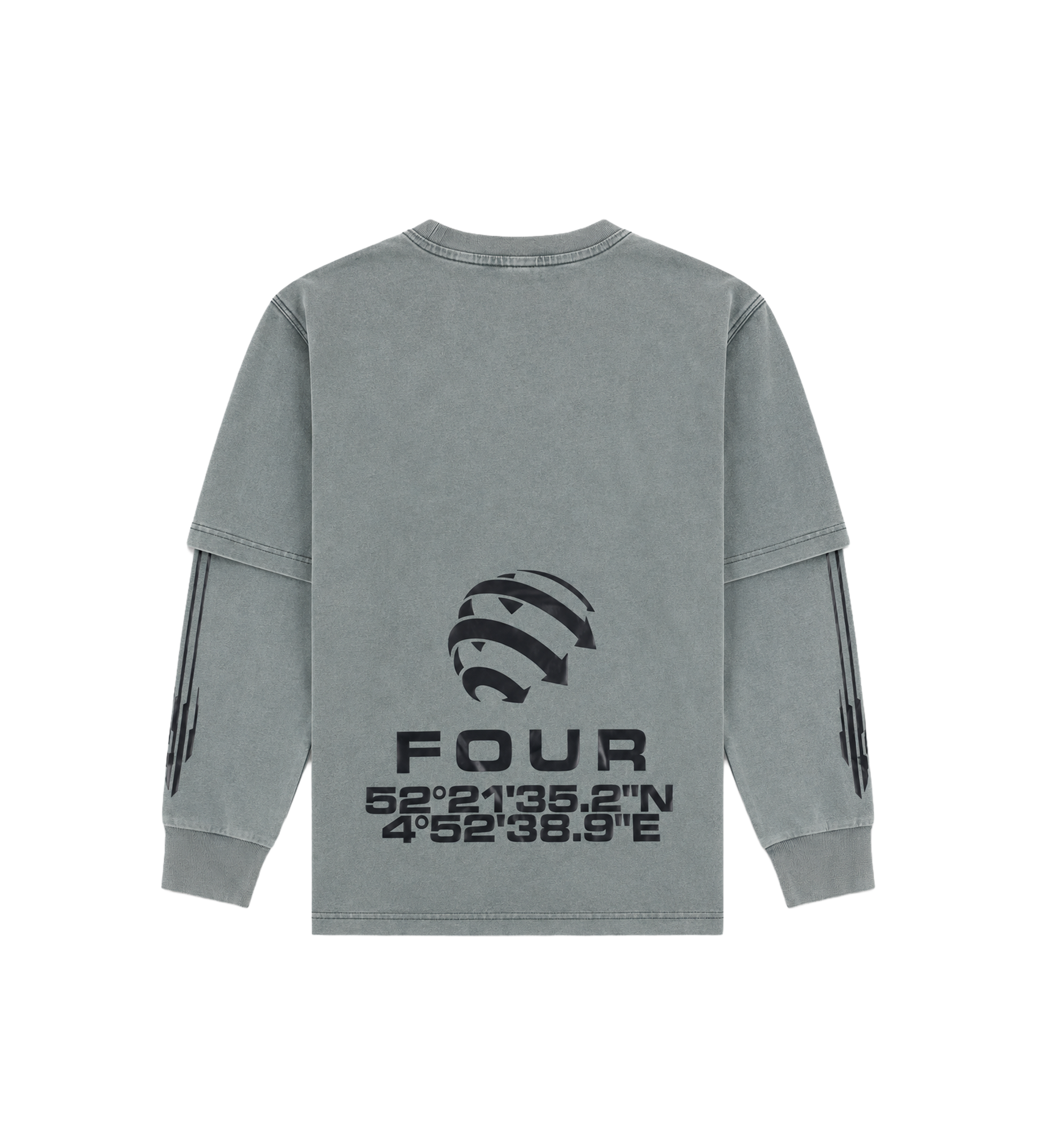 Arch DL longsleeve Washed Grijs