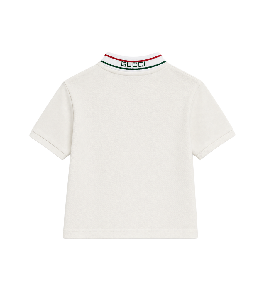 Kids Cotton Piqué Polo Shirt New White / Mix