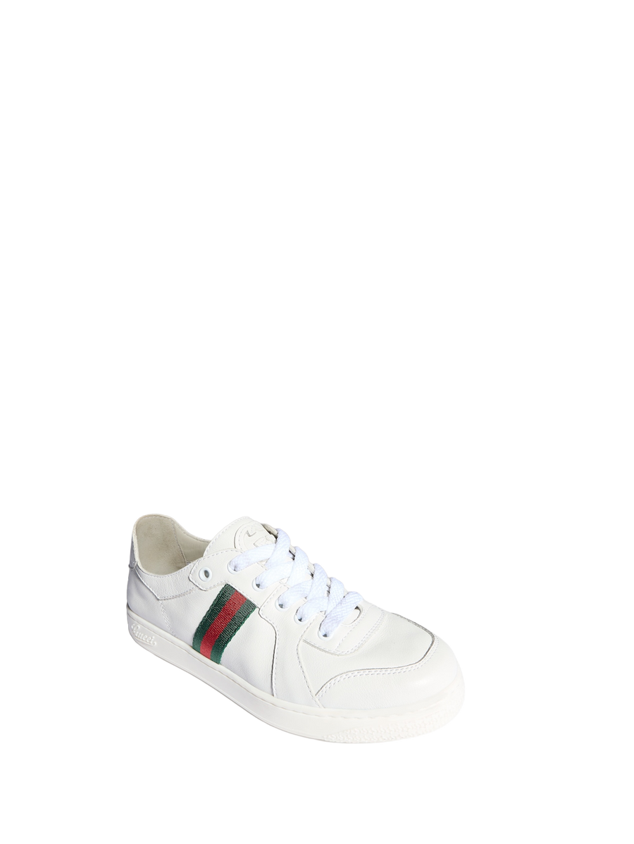 Kids Leather Sneakers Great White / V.R.V.