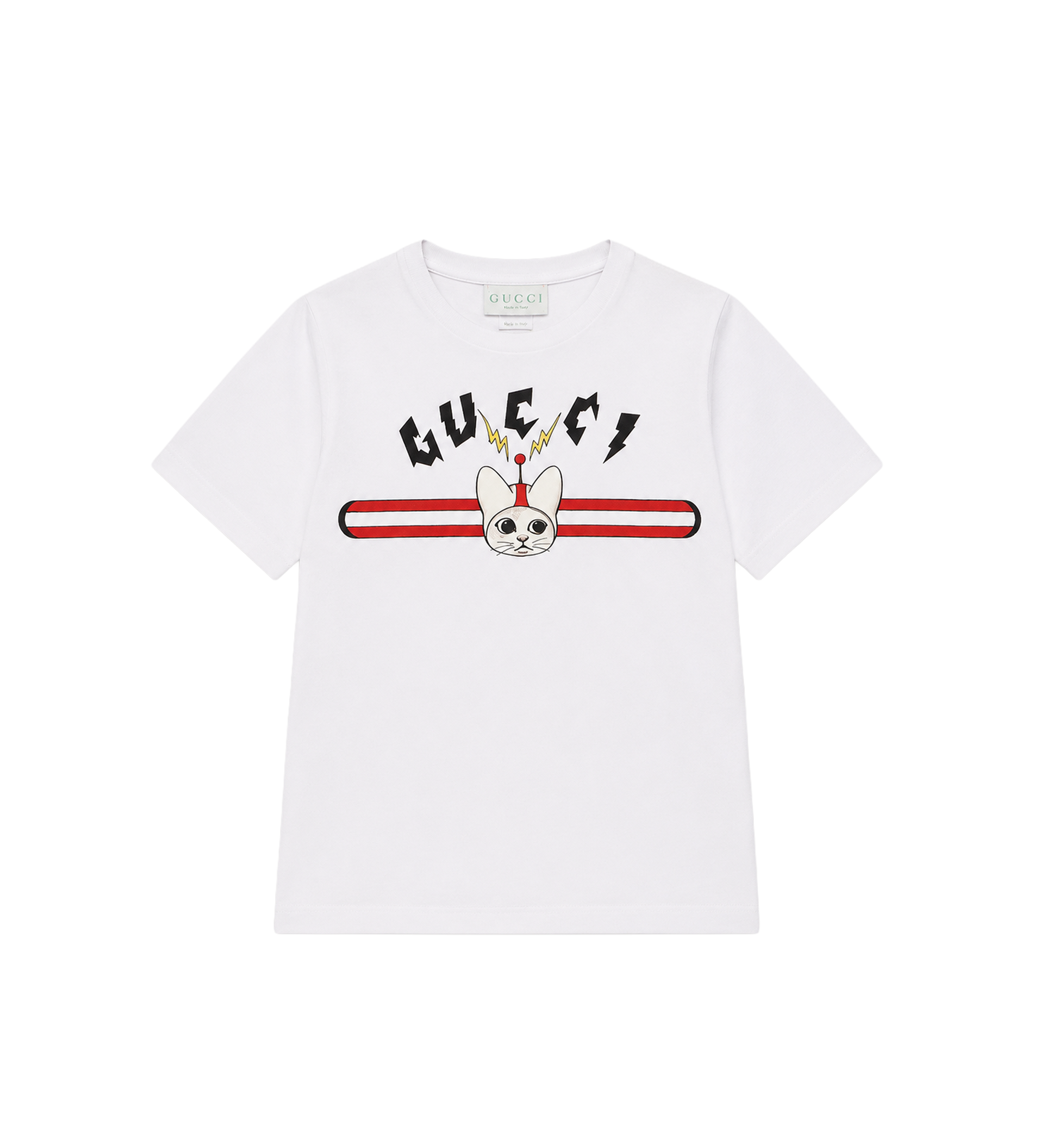 Kids Katoenen T-Shirt met Print Wit