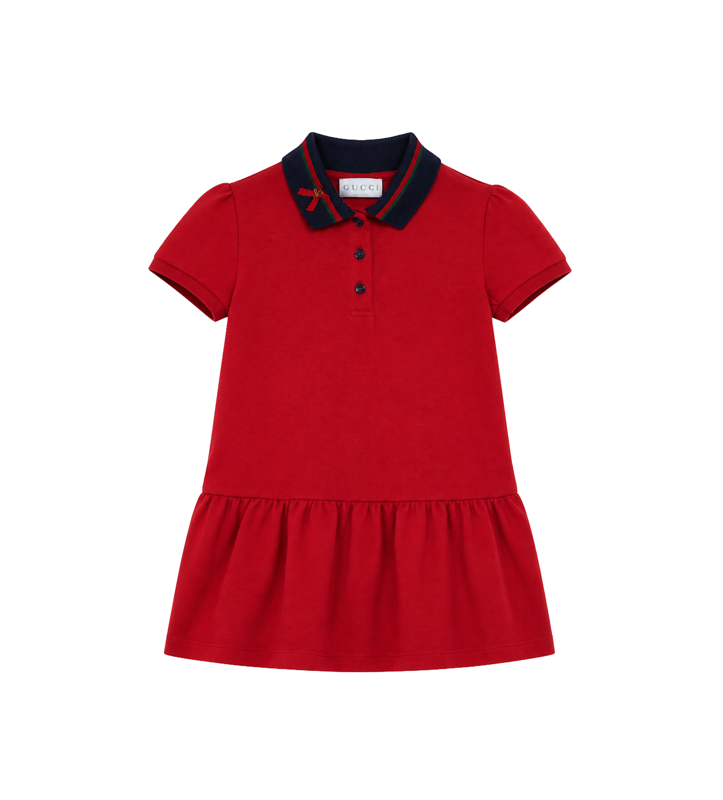Kids Katoenen polojurk rood