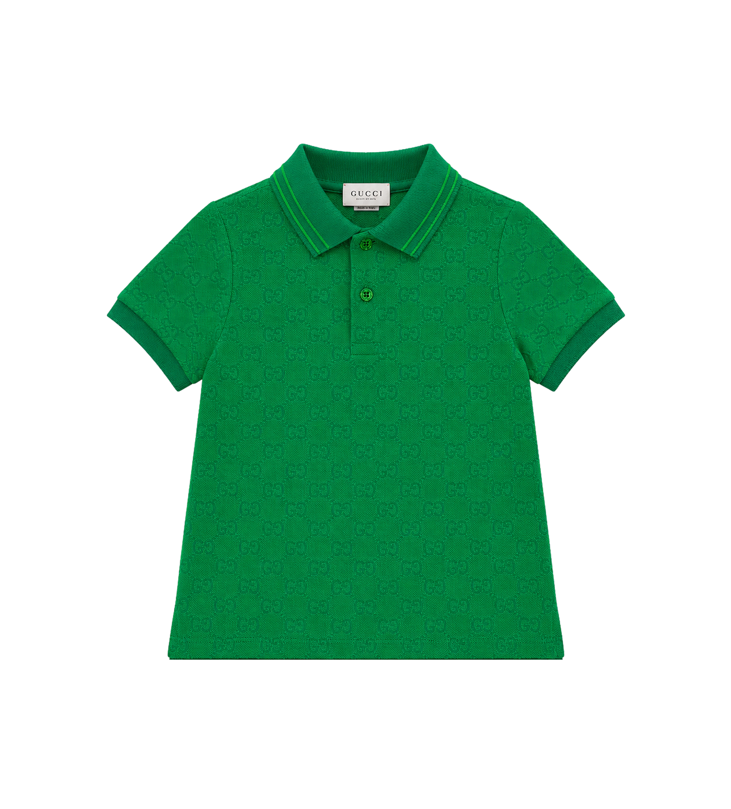 Kids GG Jacquard Poloshirt Groen