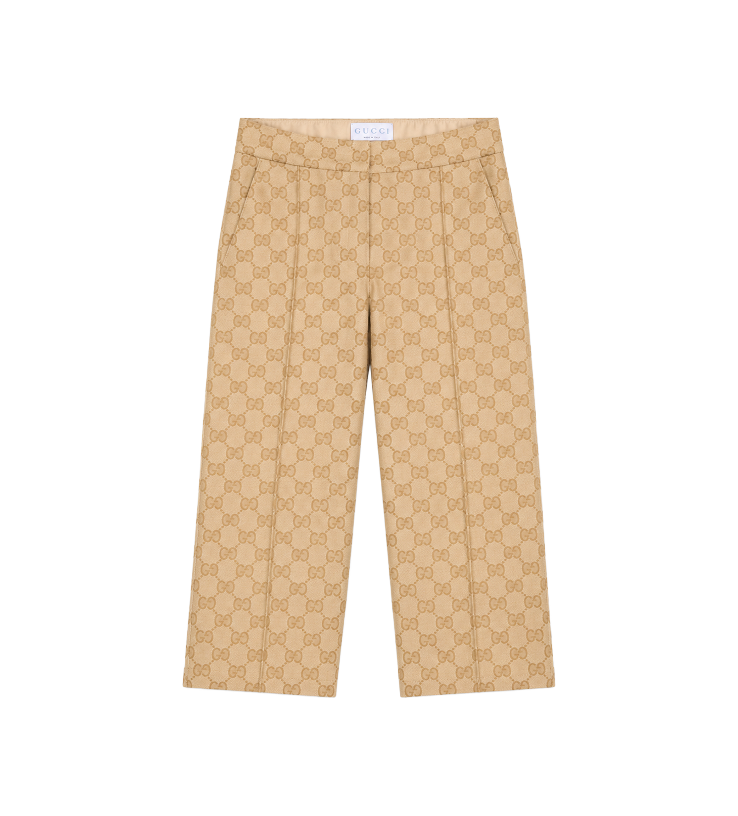 Kids GG Canvas Broek Beige/Ebbenhout