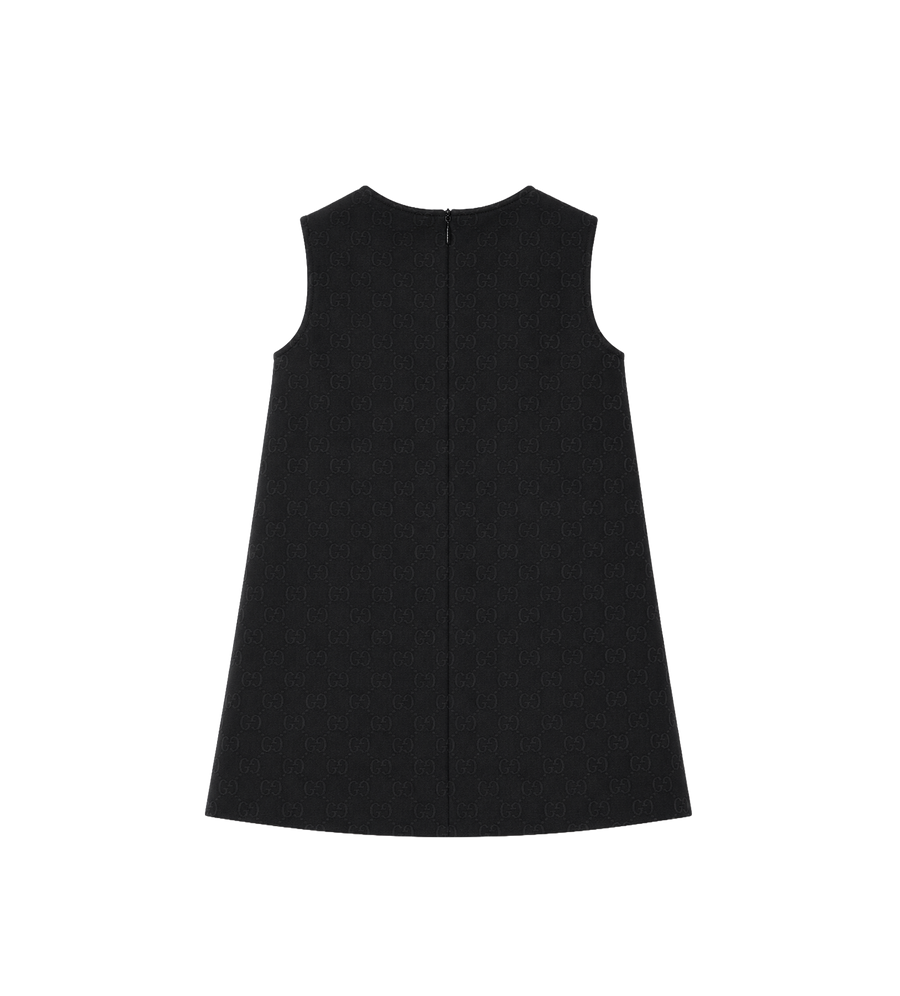Kids GG Cotton Dress Black