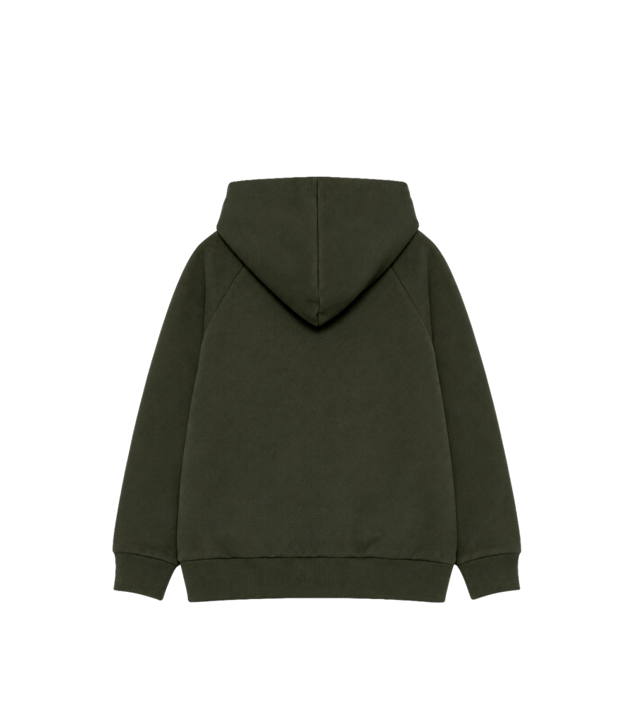 Kids Zip-Up Fleecehoodie Groen