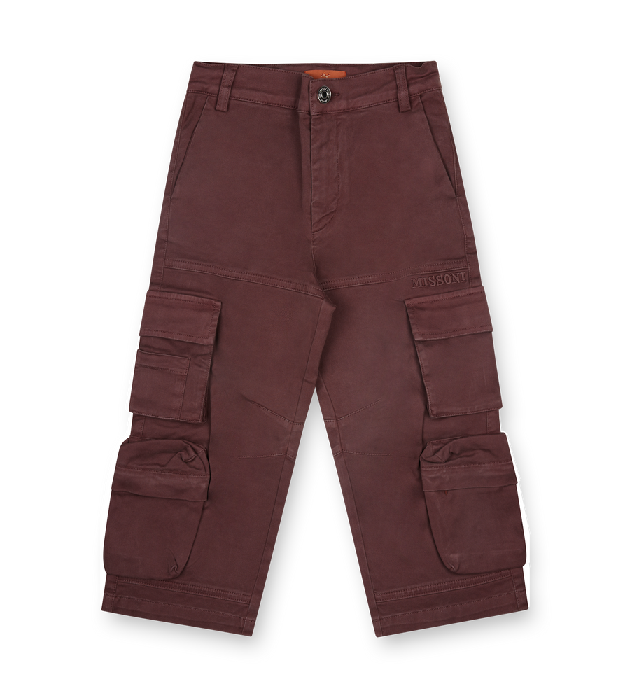 Missoni Cargo Trousers in Dark Red (Kids)