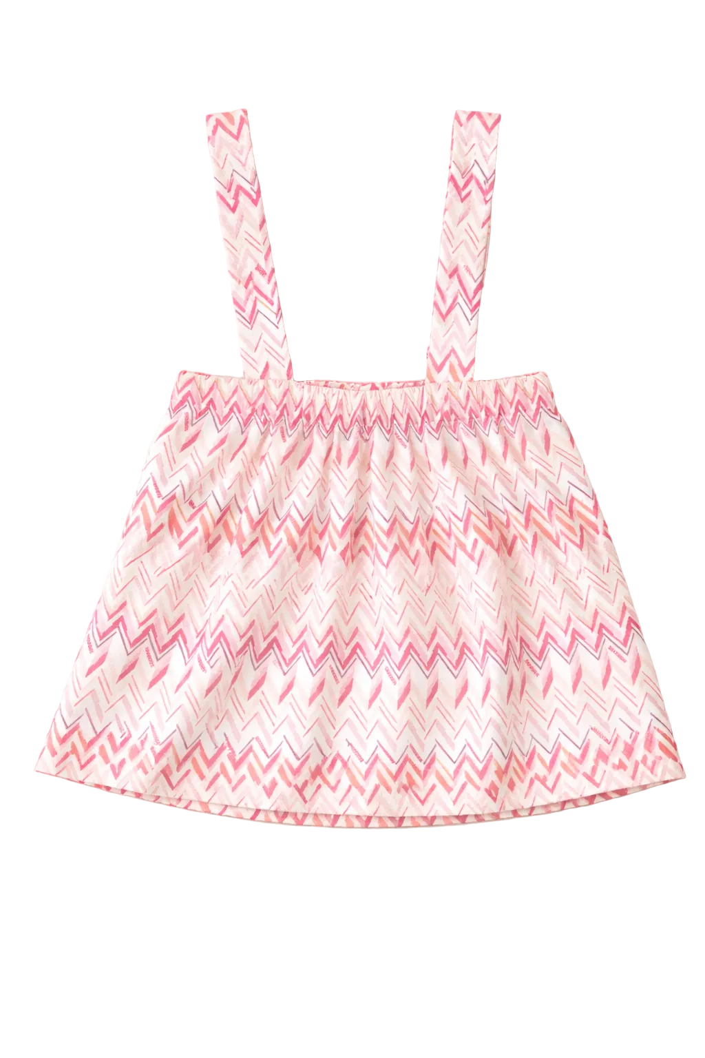 Missoni Kinderrok met strikchevron in roze