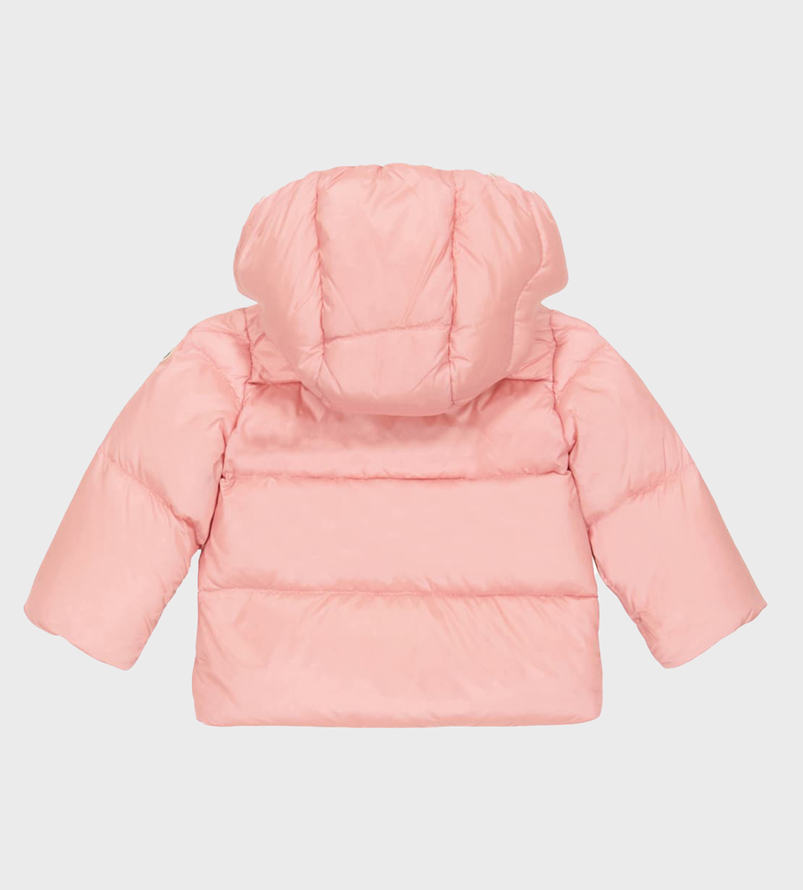 Abbaye Logo-Embroidered Down Jacket Pink