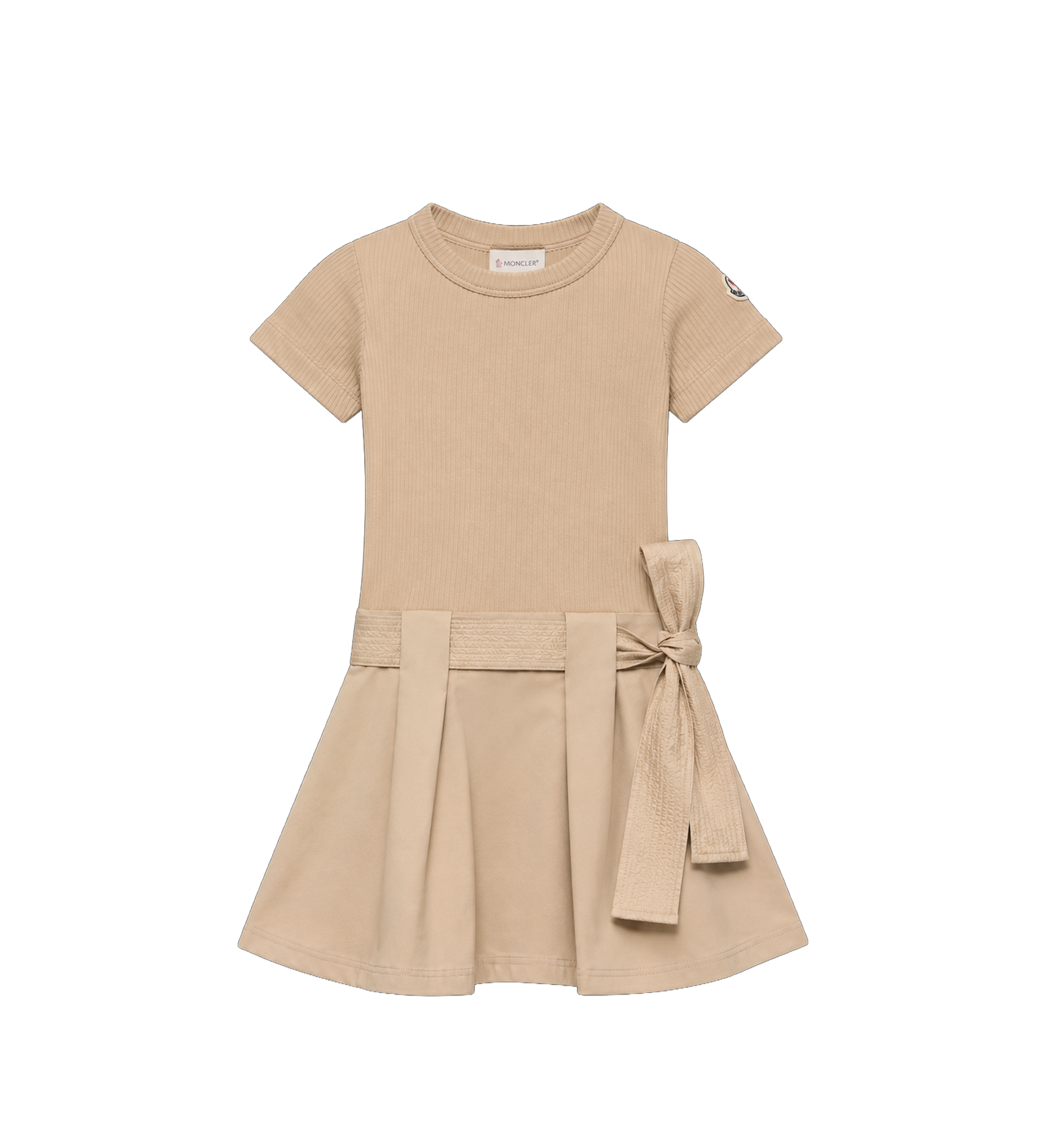 Moncler Strik katoenen jurk in beige