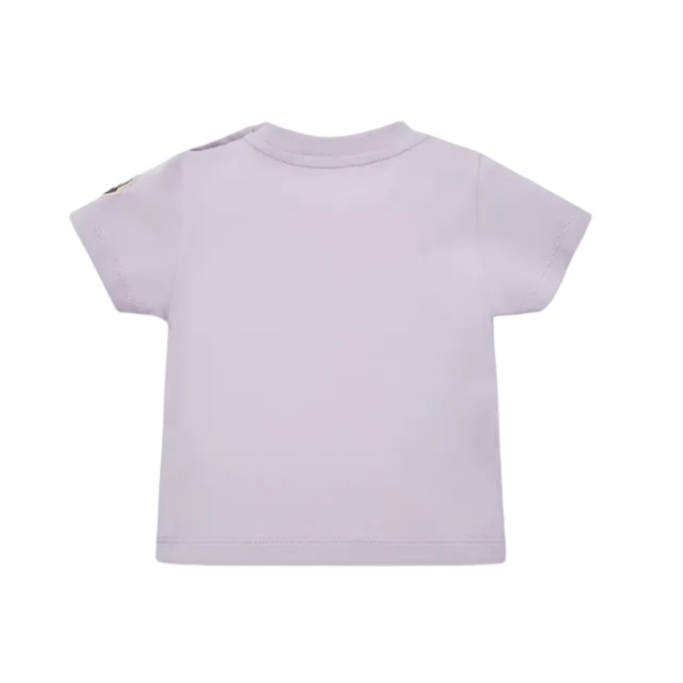 Moncler Embroidered Logo Cotton T-Shirt in Lilac (Baby)