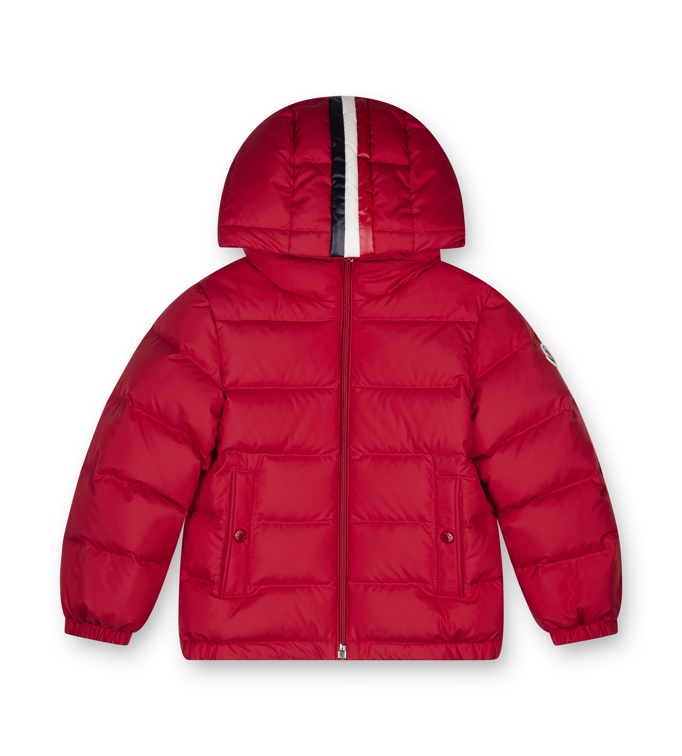 Moncler Enfant Taidu baby donsjack in rood (baby)