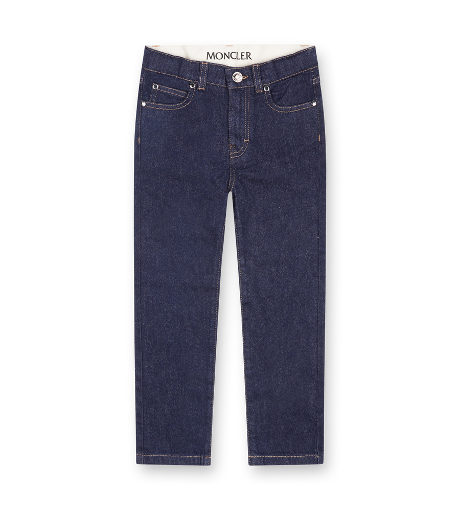 Moncler Straight Leg Jeans in Navy