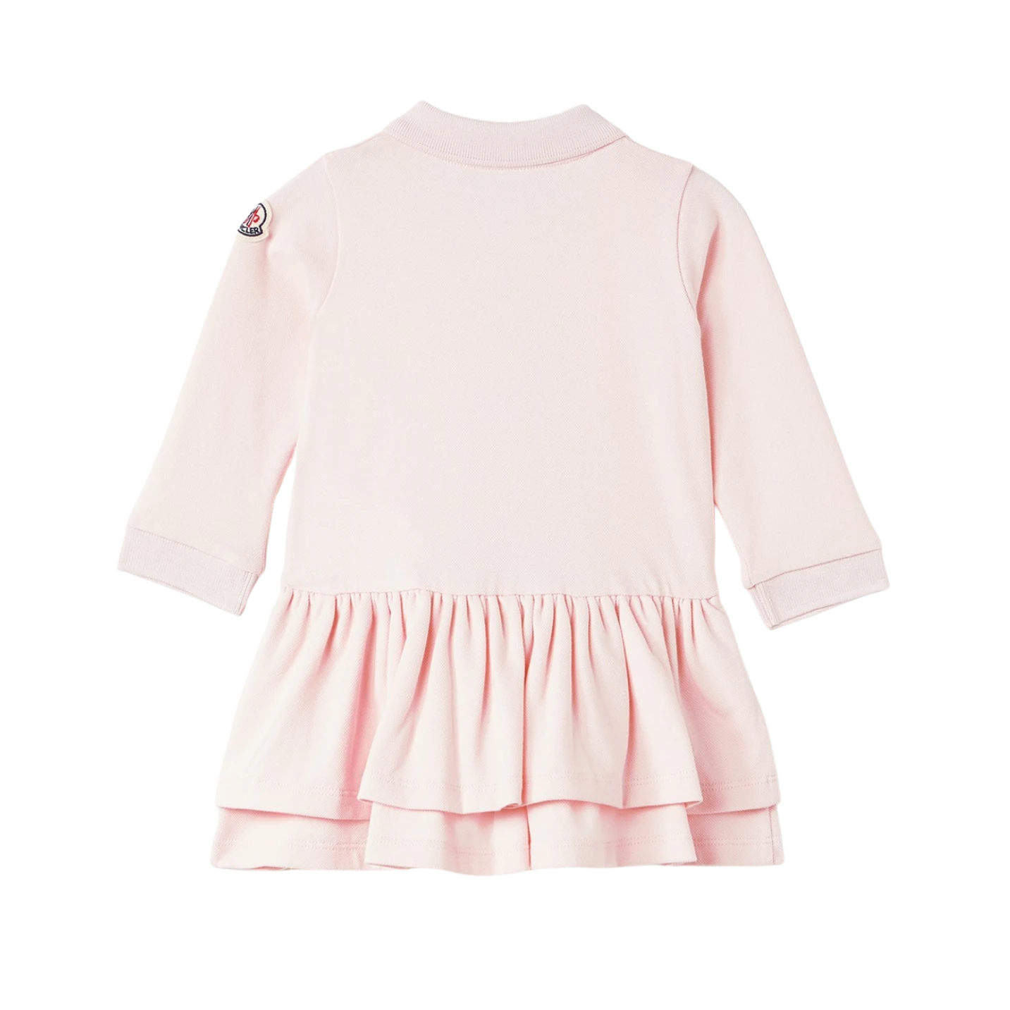 Moncler Baby Girls Polojurk van Stretchkatoenpiqué Lichtroze