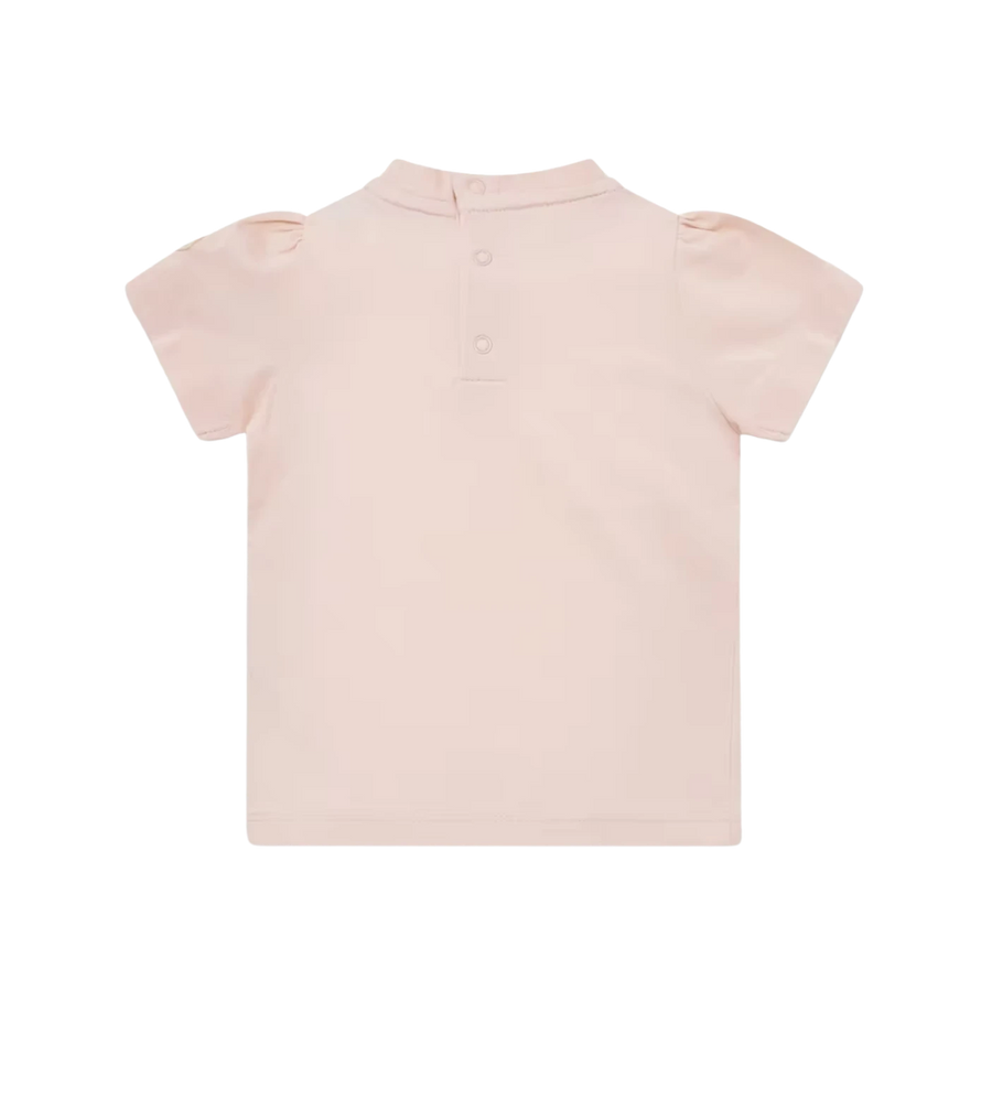 Baby Girls Stretch Cotton Jersey T-Shirt Pink