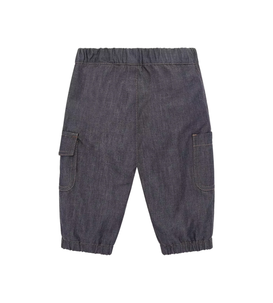 Baby Boys Logo Denim Trousers Blue Denim