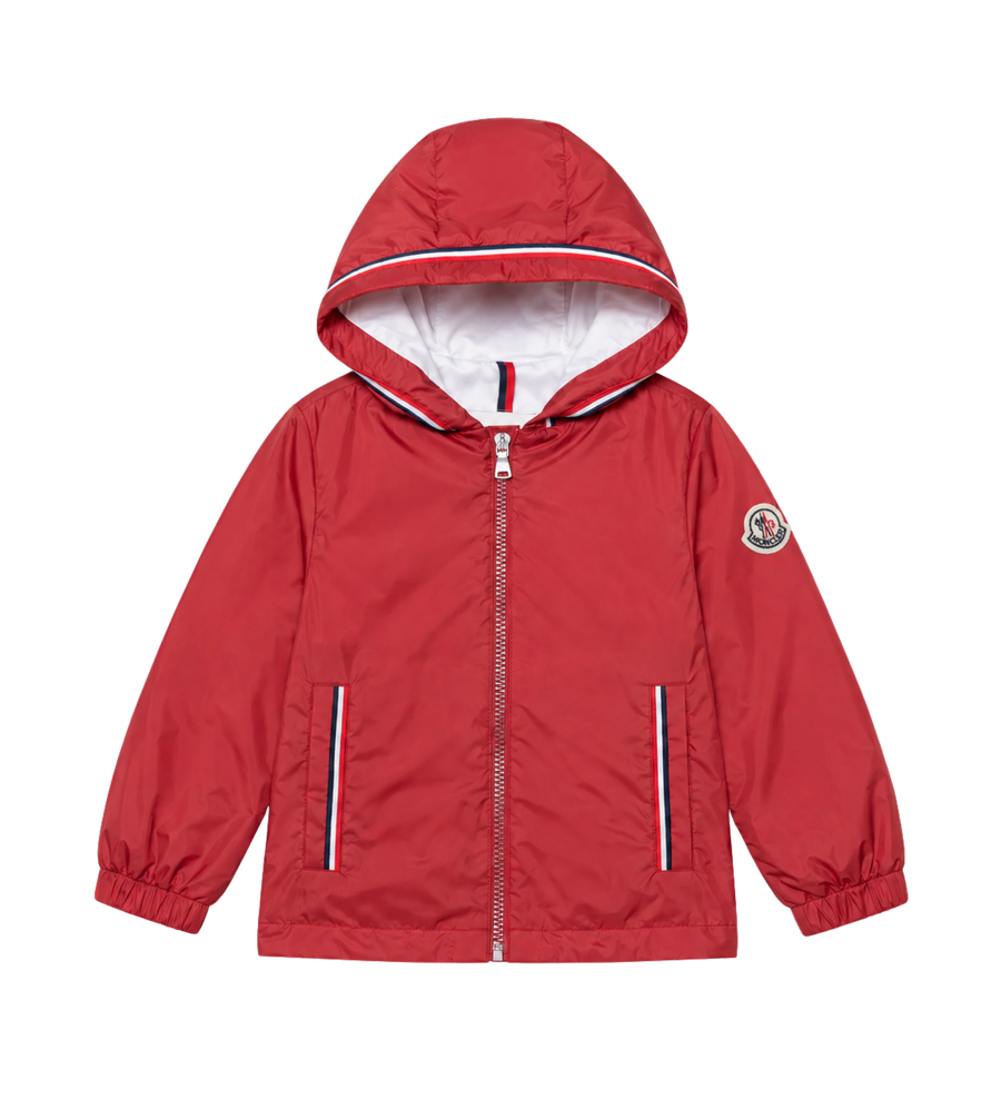 Moncler Enfant Granduc Jas met capuchon in rood