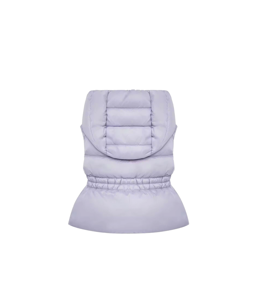 Baby Una Hooded Down Gilet Lilac