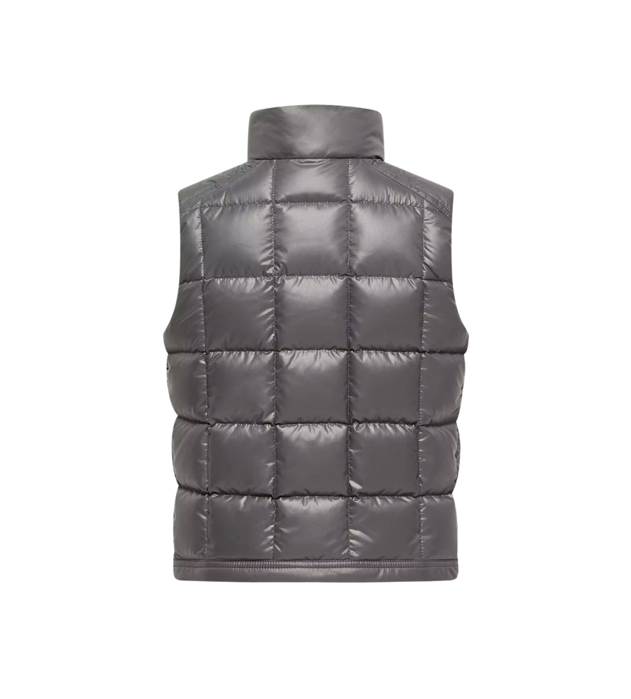 Kids Keir Square-Quilted Down Gilet Dark Grey