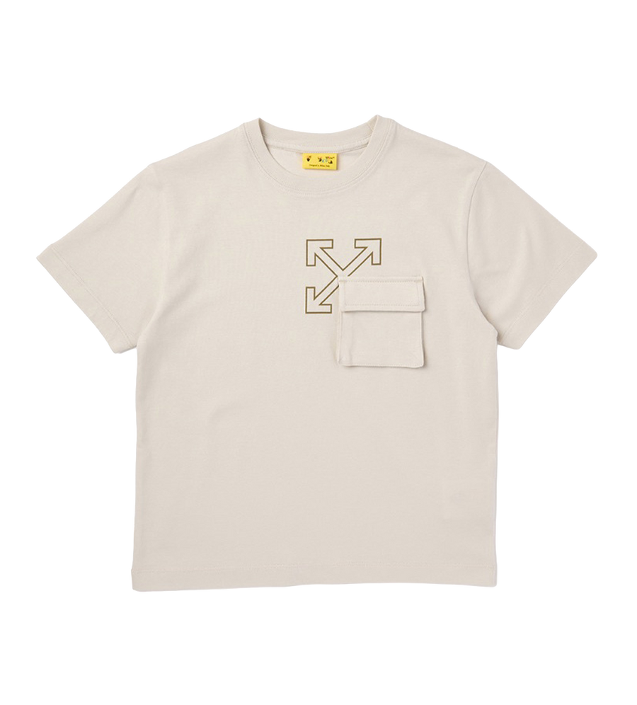 Off-White Arrow Cargo Tee - Beige