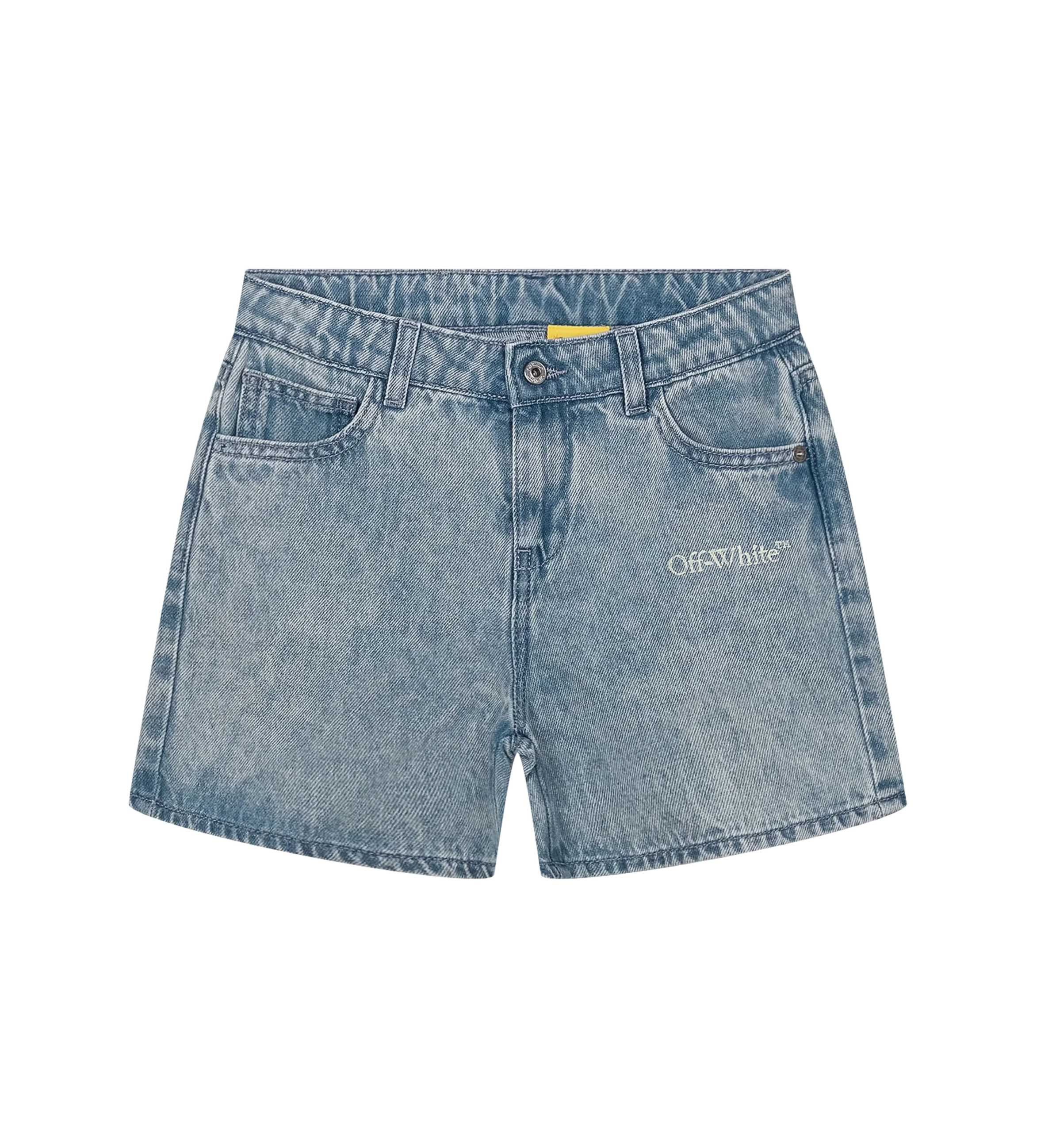 Off-White PS26 OGYC004S26DEN0014052 BOOKISH DENIM KORT LICHTBLAUW