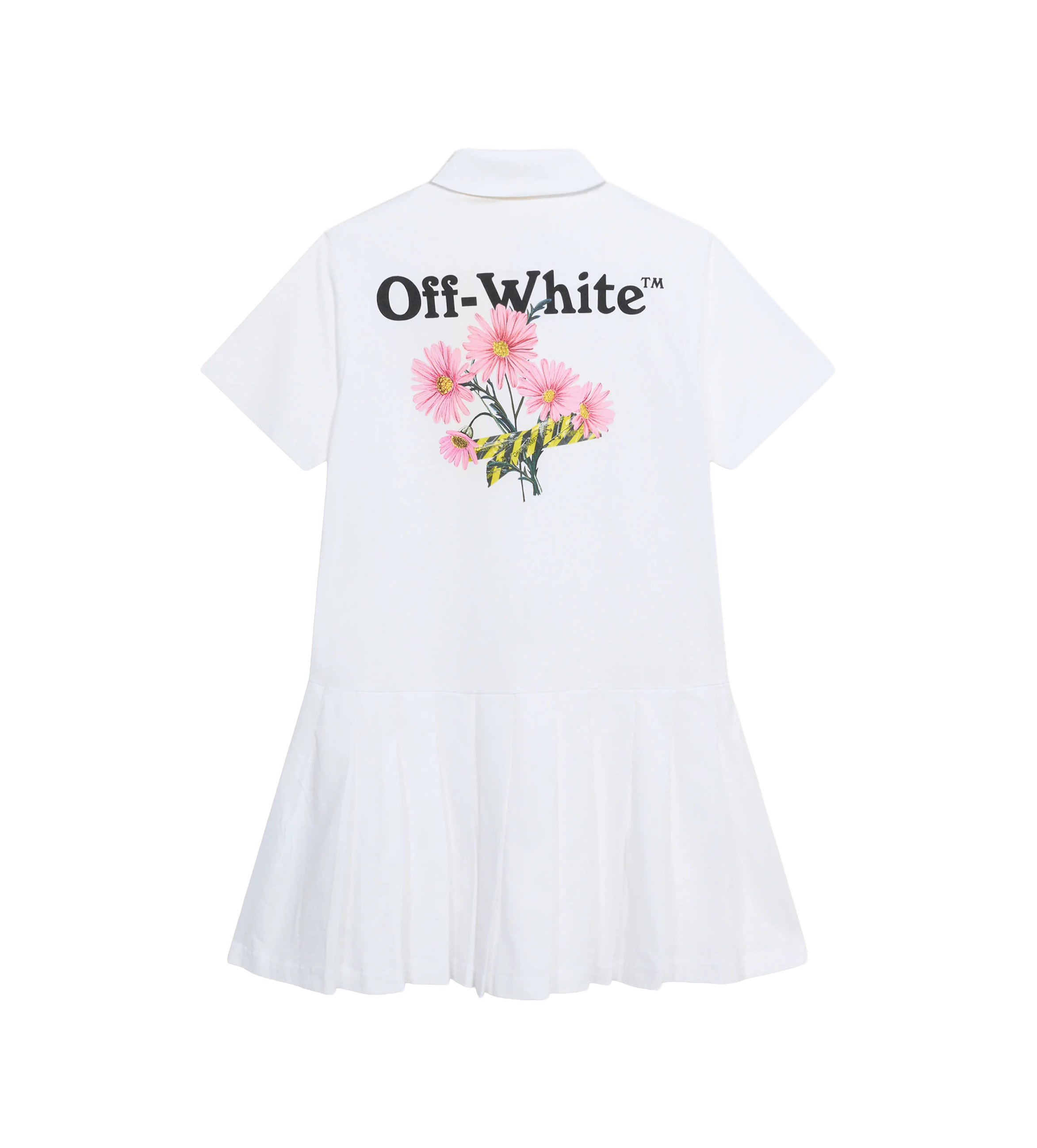 Off-White Daisy Tape Dress in White