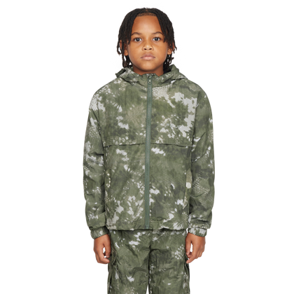 Sportswear Windbreaker Jacket Green Camo