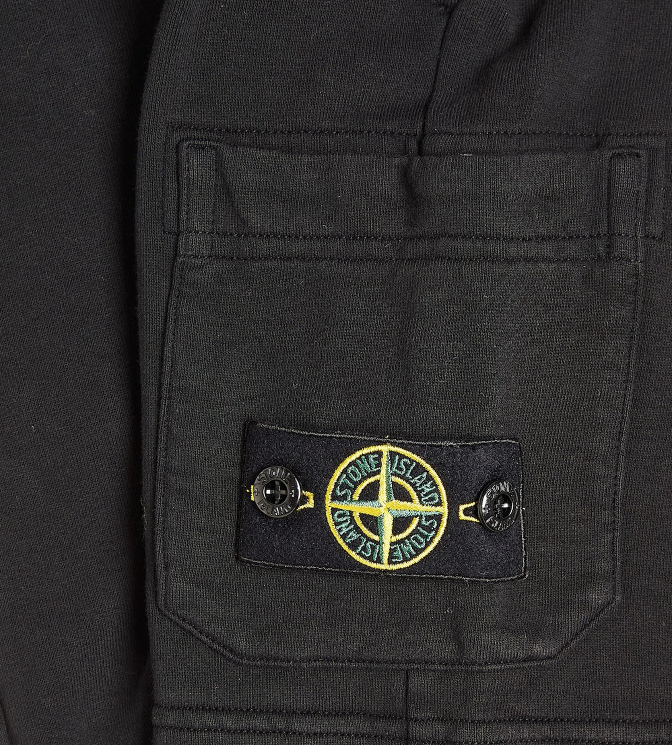 Compass Badge Shorts Black