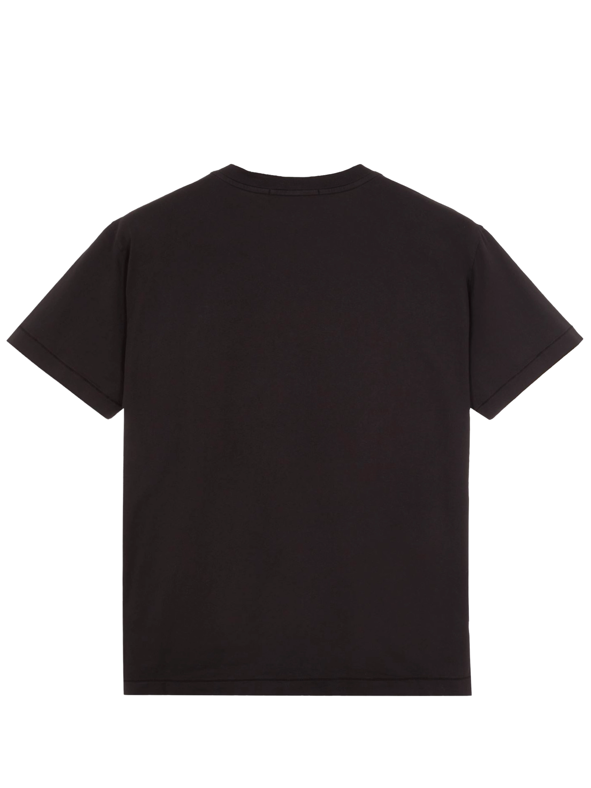 Stone Island T-shirt met kompaspatch in zwart