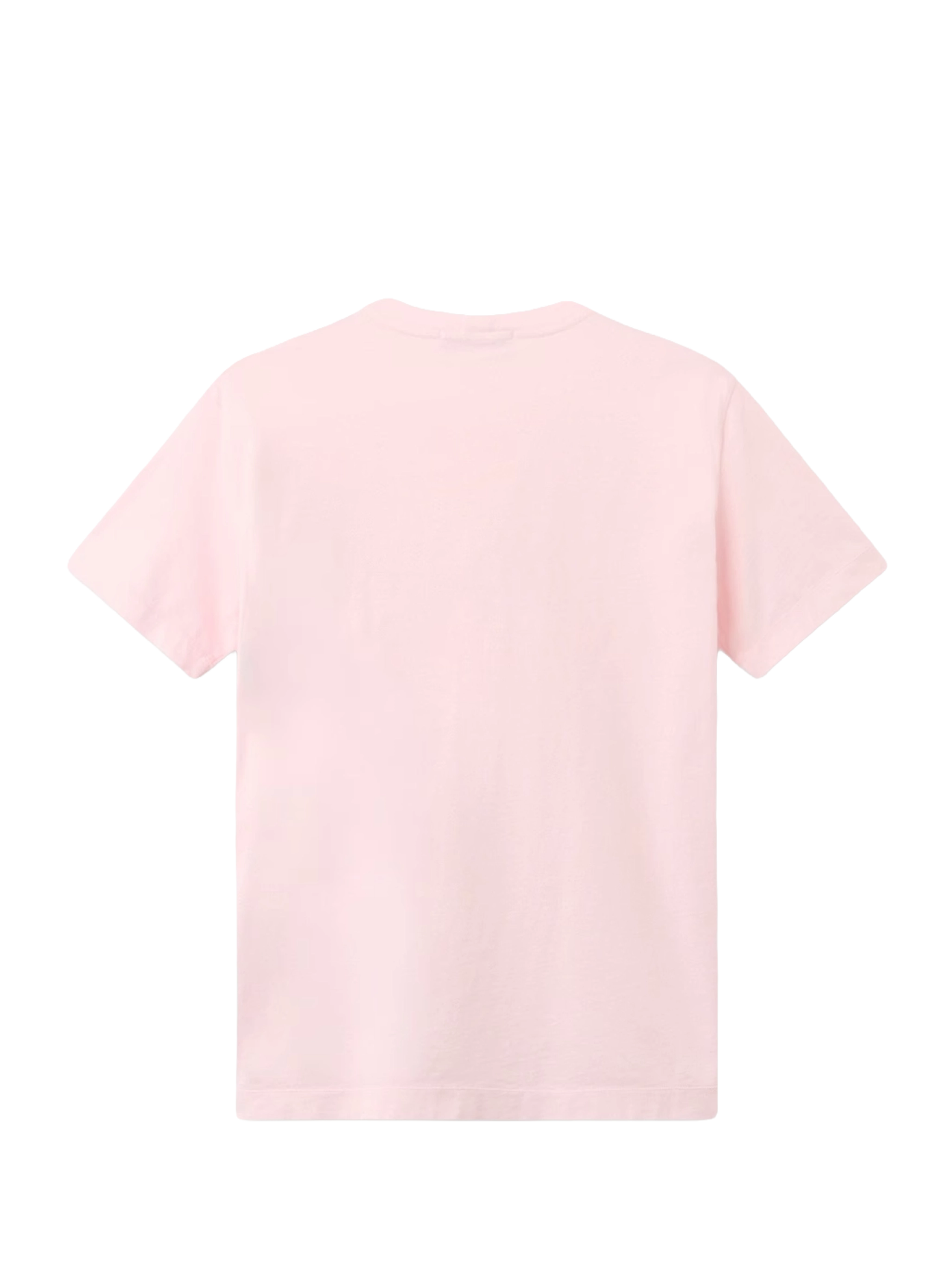 Stone Island Junior Compass Patch T-Shirt in Roze