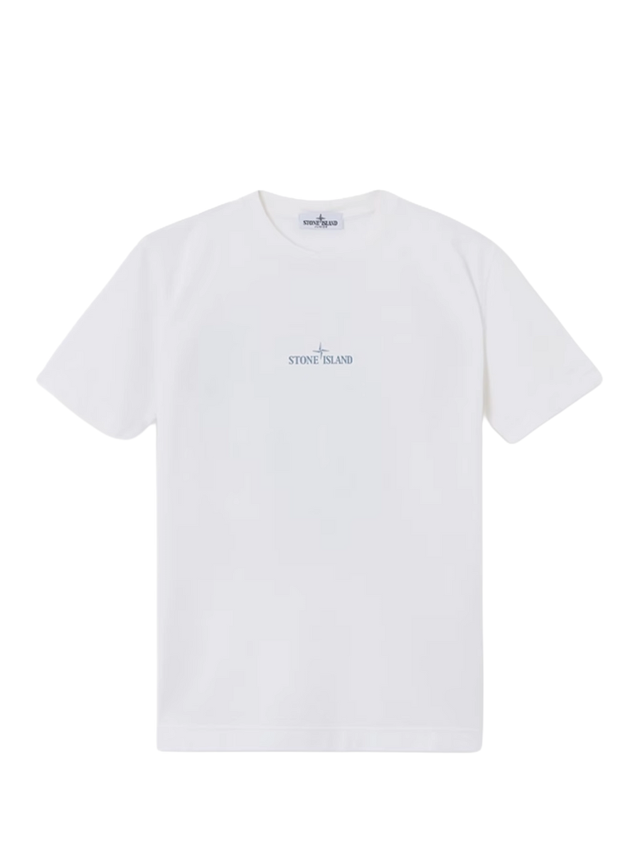 Stone Island Junior Regular-Fit Scribble Compass T-Shirt in White