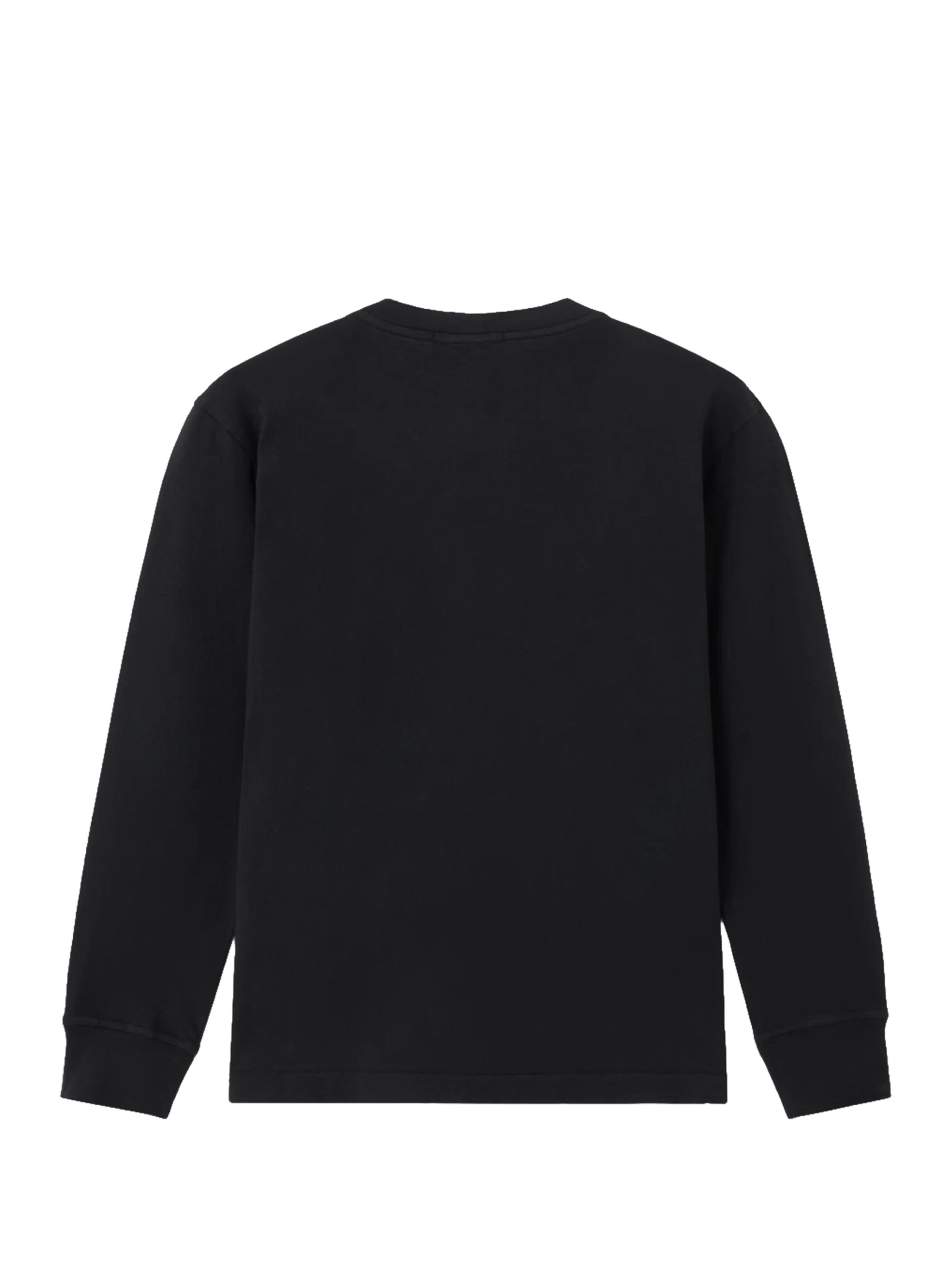 Stone Island Junior Regular Fit Long Sleeve T-Shirt With Compass Patch