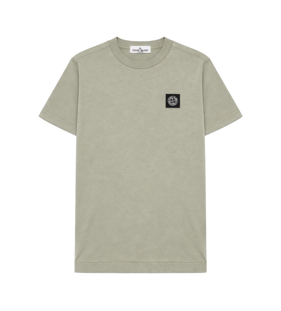 Stone Island Junior Logo T-Shirt in Pearl Grey
