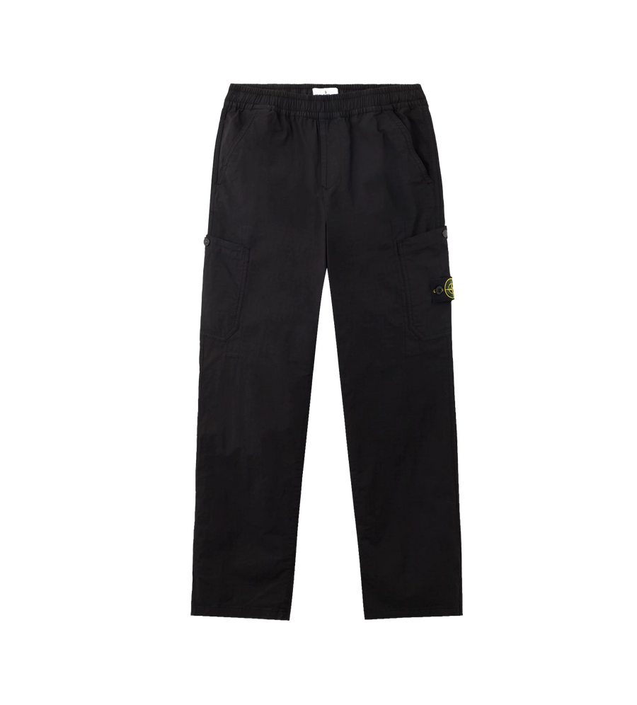 Stone Island Cargo Trousers in Black