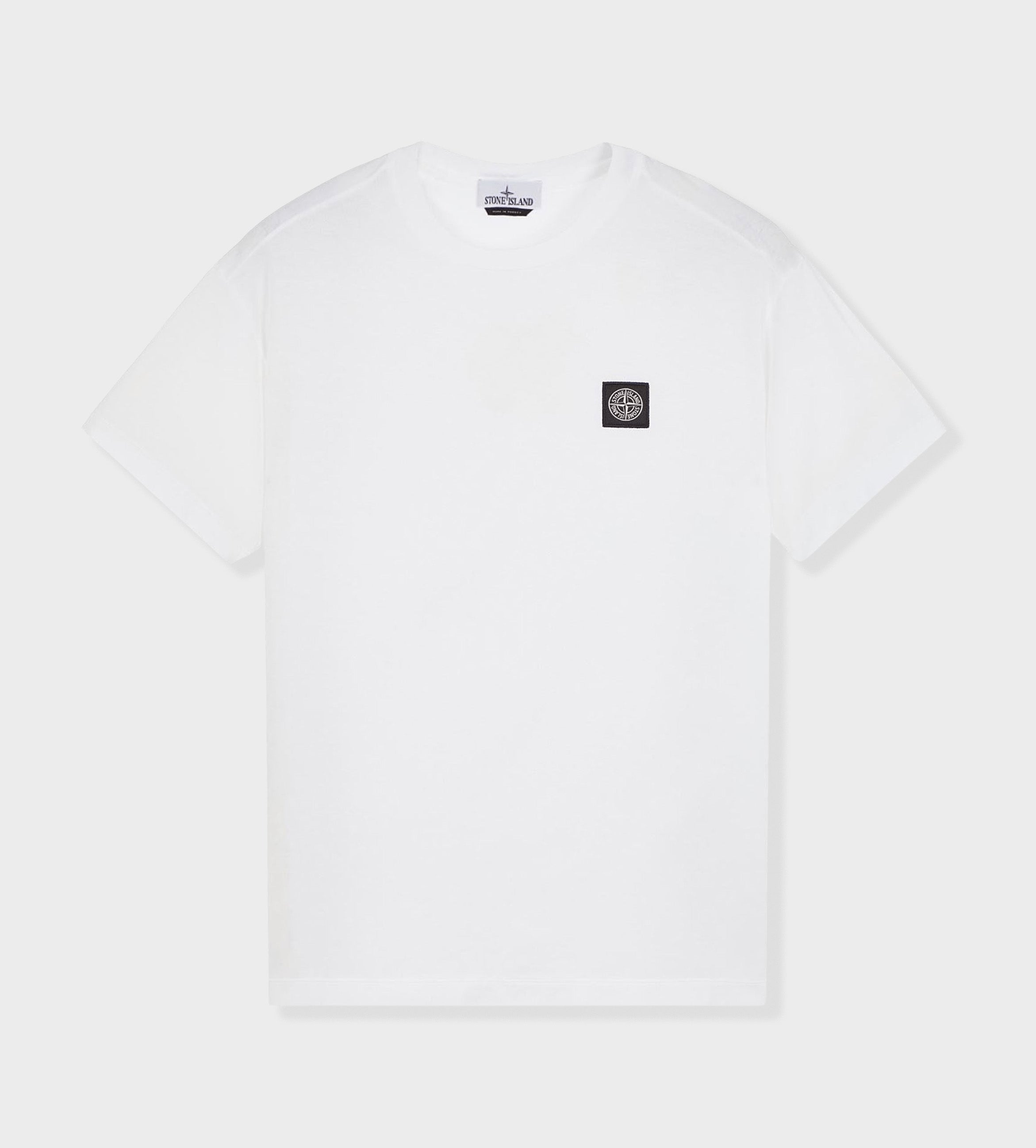 Stone Island Kompas Patch T-shirt Wit