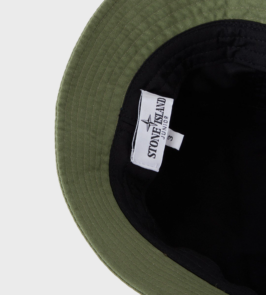 Logo-patch Bucket Hat Olive Green